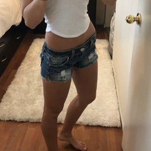 Almost Famous low rise denim shorts